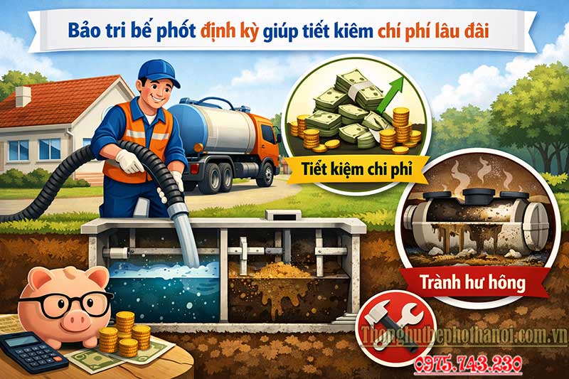 Vì sao cần bảo trì bể phốt định kỳ?