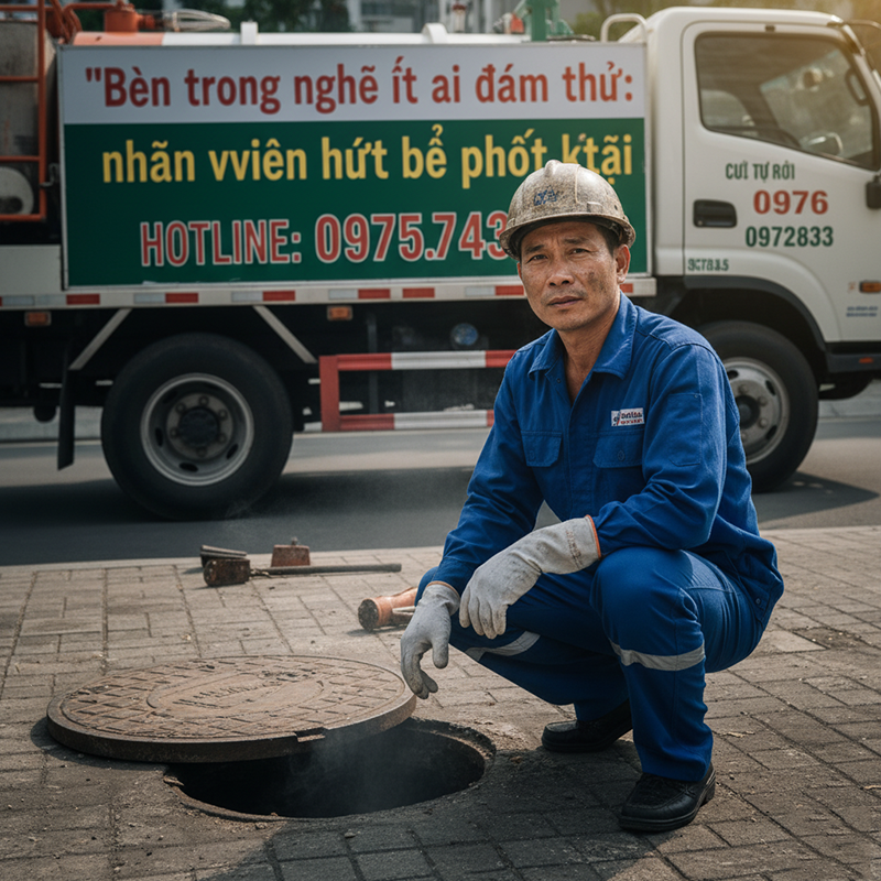 Một ngày làm việc của nhân viên hút bể phốt diễn ra như thế nào?