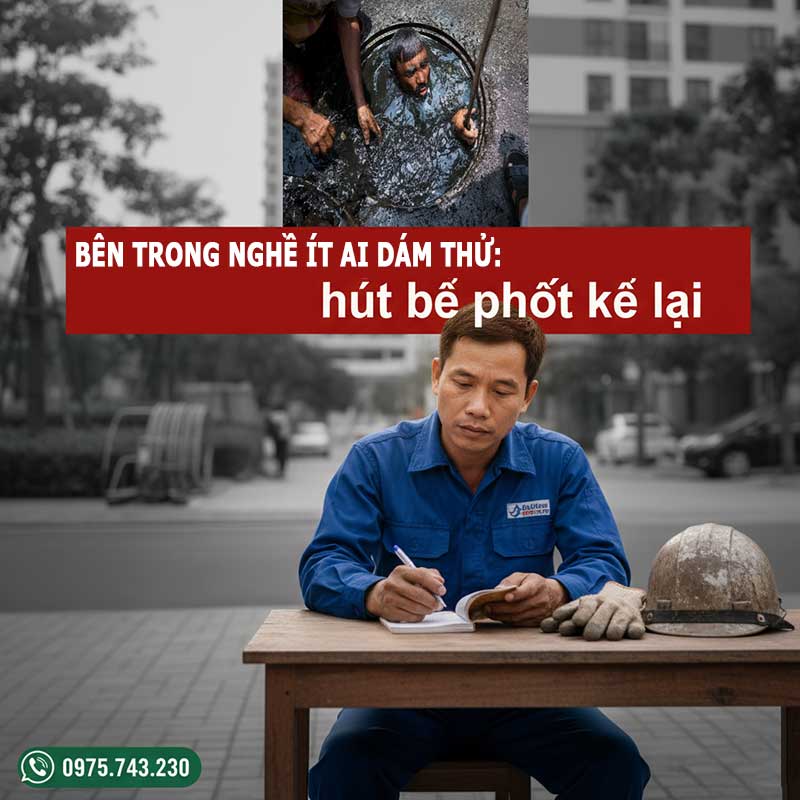 Bên trong nghề ít ai dám thử: nhân viên hút bể phốt kể lại