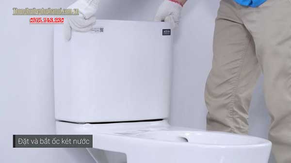 Quy trình lắp đặt bồn cầu Inax chuẩn kỹ thuật5