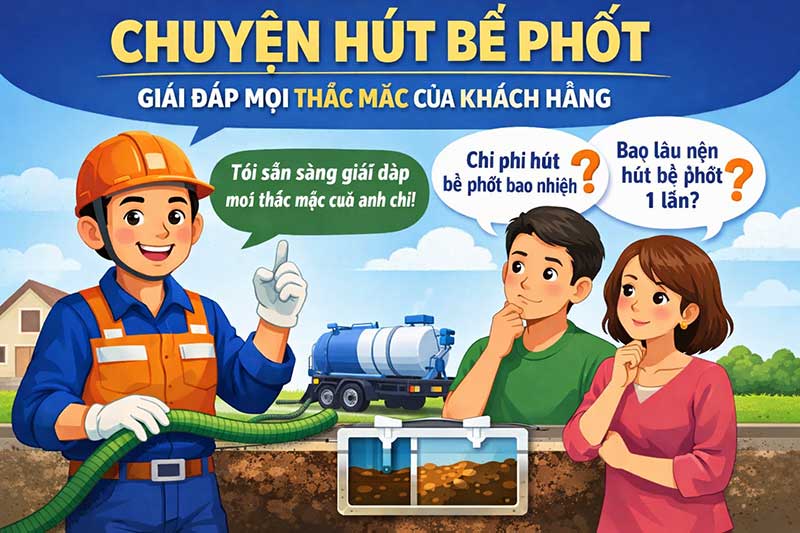 Tại sao khách hàng luôn quan tâm đến dịch vụ hút bể phốt