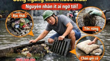 Cống ngưng thoát nước mưa: Nguyên nhân ít ai ngờ tới