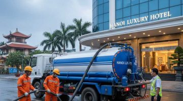 Dịch vụ hút bể phốt cho khách sạn tại Hà Nội uy tín, chuyên nghiệp