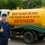 Gọi ngay dịch vụ hút bể phốt xã Vĩnh Thanh an toàn, không đục phá