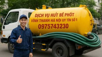 Gọi ngay dịch vụ hút bể phốt xã Vĩnh Thanh an toàn, không đục phá