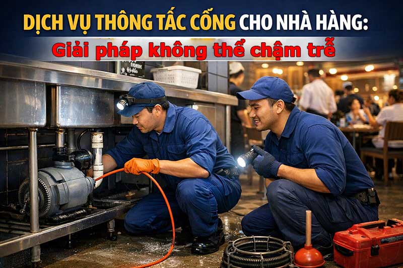 Giới thiệu dịch vụ thông tắc cống chuyên nghiệp tại Hà Nội