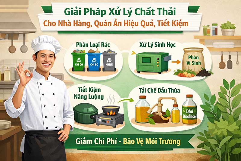 Kinh nghiệm lựa chọn giải pháp xử lý chất thải phù hợp quy mô
