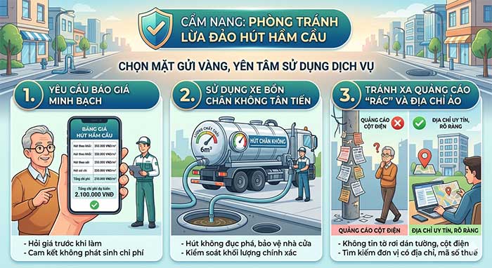 Tuyệt Chiêu "Chọn Mặt Gửi Vàng": Tránh Xa Bẫy Lừa Đảo Hút Hầm Cầu