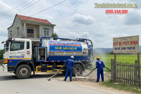 Báo giá hút bể phốt Xã Bình Minh - Công Ty TNHH Thông Hút Bể Phốt Hà Nội 1