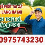 Bảng báo giá dịch vụ hút bể phốt tại xã Yên Lãng mới nhất của chúng tôi