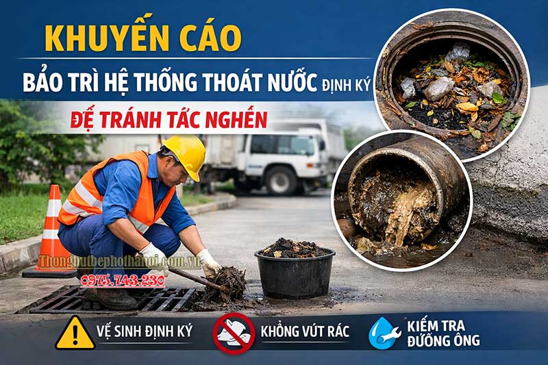 Quy trình bảo trì hệ thống thoát nước hiệu quả