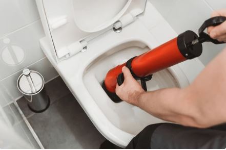 3. Kinh nghiệm thông tắc bồn cầu bằng pittong cao su