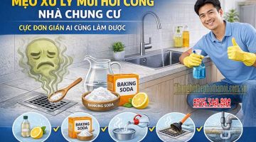 Mẹo xử lý mùi hôi cống nhà chung cư cực đơn giản ai cũng làm được