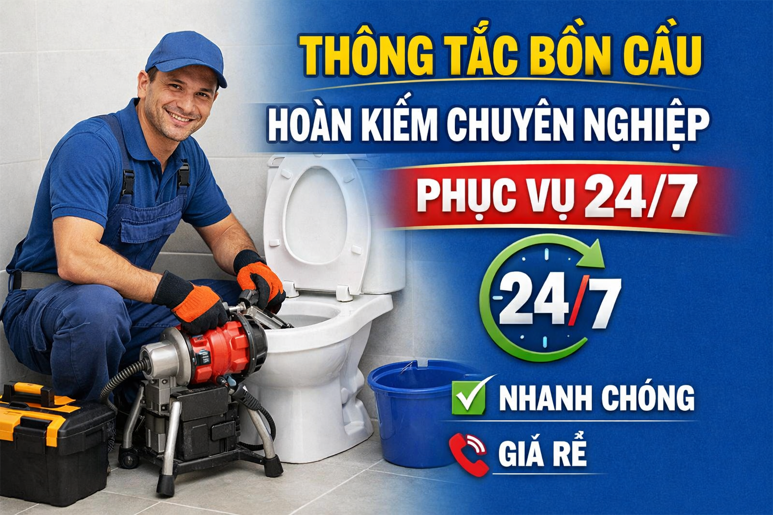 Vì sao nên chọn dịch vụ thông tắc bồn cầu của công ty chúng tôi thay vì tự xử lý?