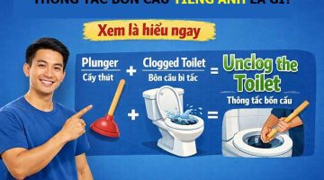 Thông tắc bồn cầu tiếng Anh là gì? Xem là hiểu ngay